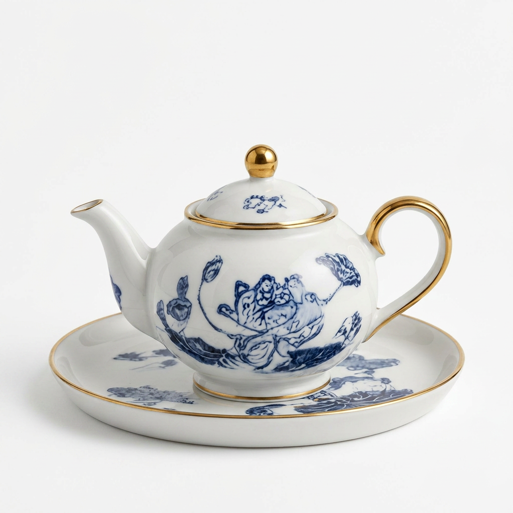LOTUS PATTERN SET WITHTRAY