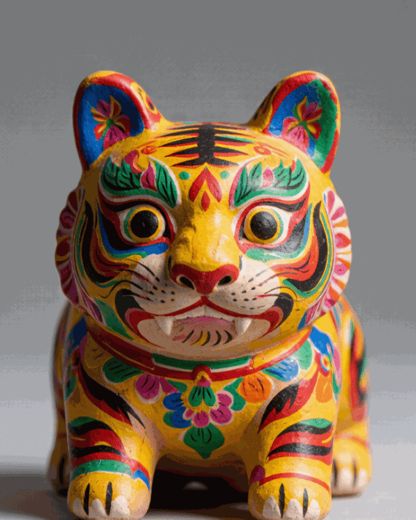 Painted Clay Figure
