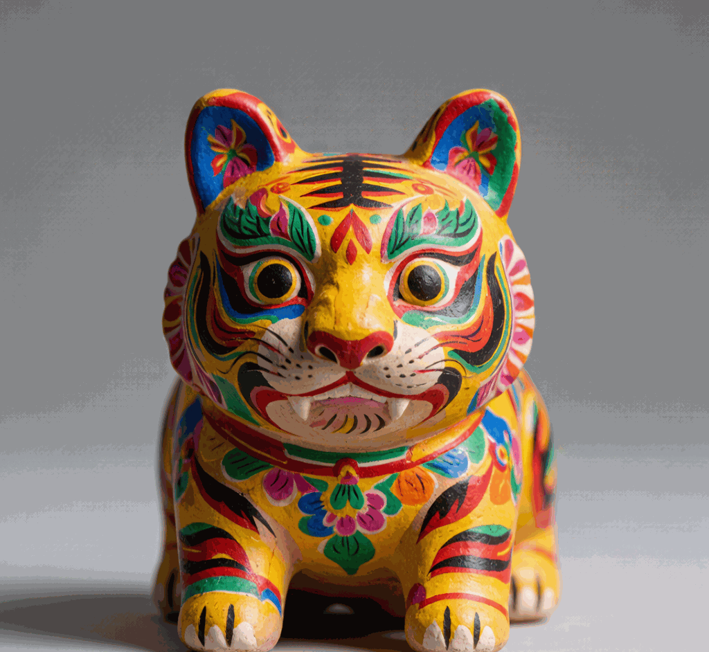 Painted Clay Figure