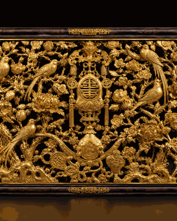 Gold Lacquer Wood Panel
