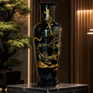 Cloud Dragon Gold-painted Collector's Grand Vase
