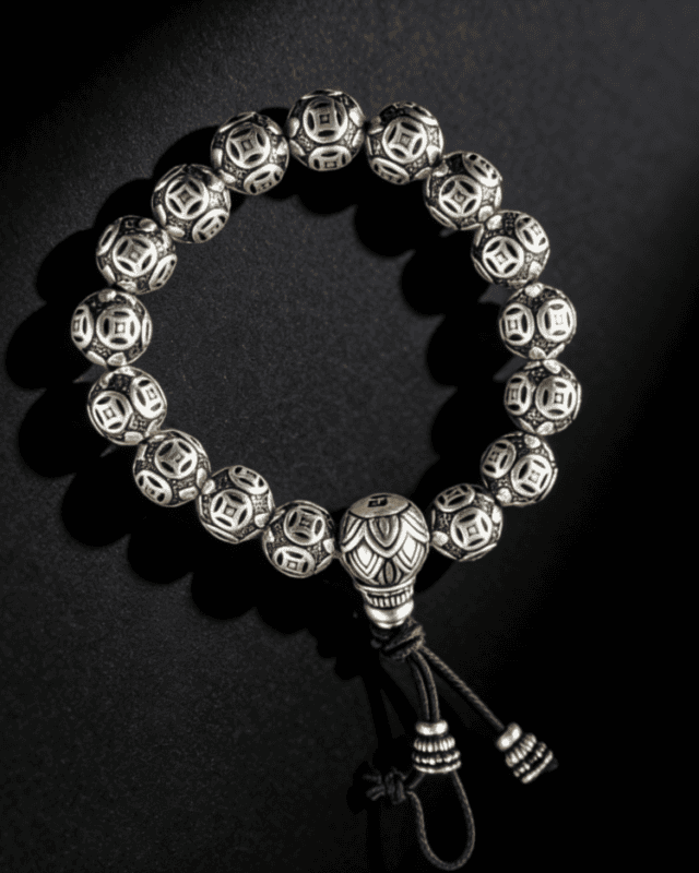 Fortune from All Directions Men's Silver Bracelet