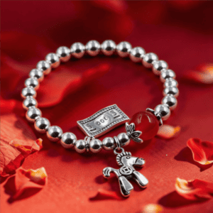 Horse Fortune Couple Silver Bracelet