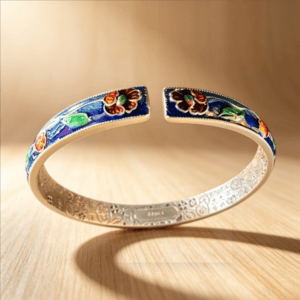 Cloisonné Silver Bracelet