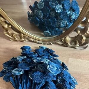 Guizhou Indigo Handcrafted Fabric Rose