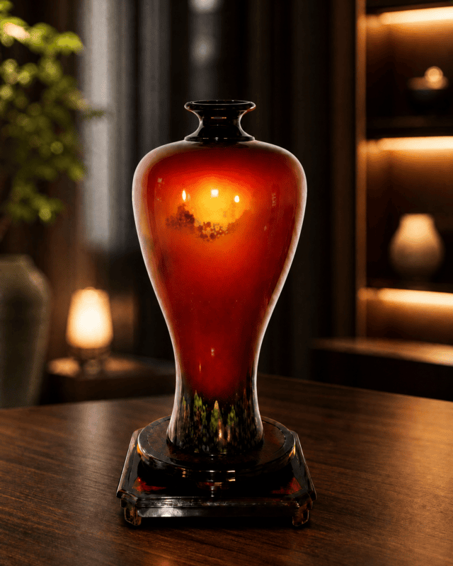 Goddess Peak Lacquer Vase