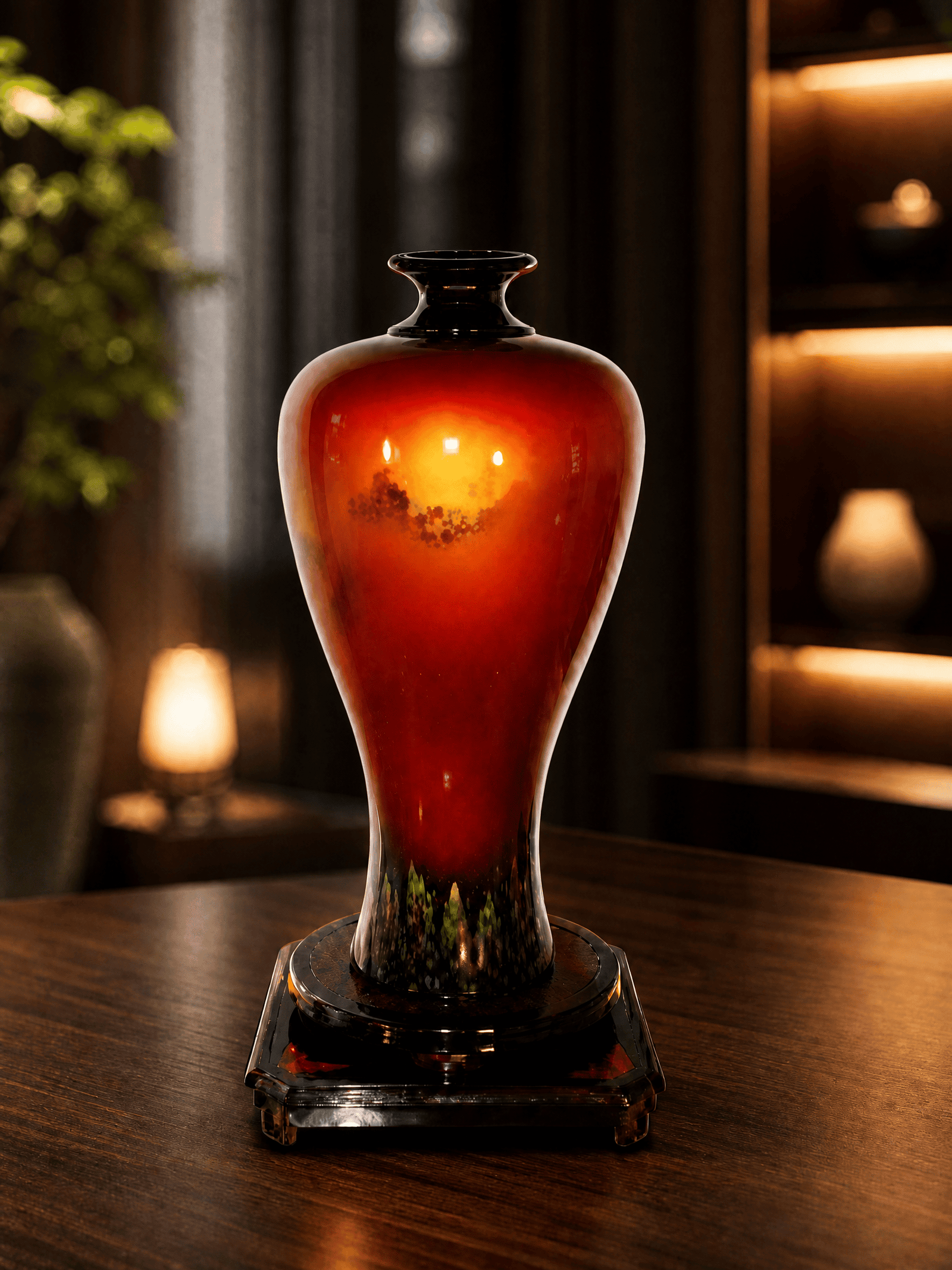 Goddess Peak Lacquer Vase