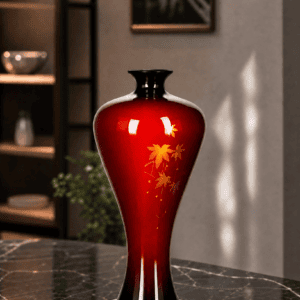 Maple Leaf Reverie Lacquer Vase