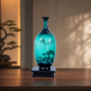 Early Spring February Lacquer Vase