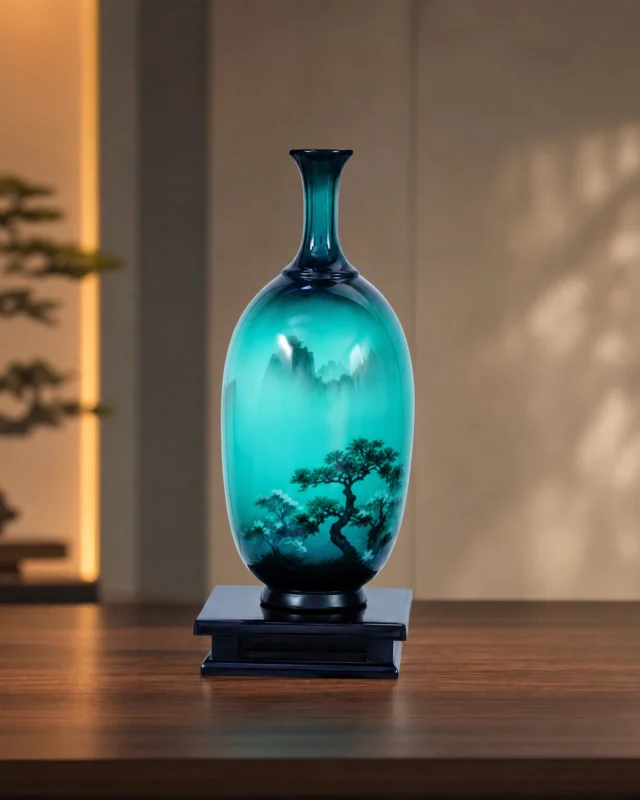 Early Spring February Lacquer Vase