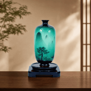 Spring Mountains Lacquer Vase
