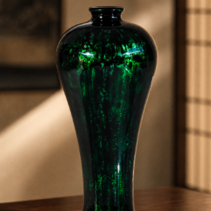 Small Green Sand Lacquer Vase