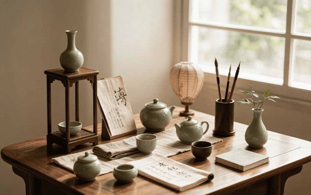 Yunnan Dali old town with traditional crafts
