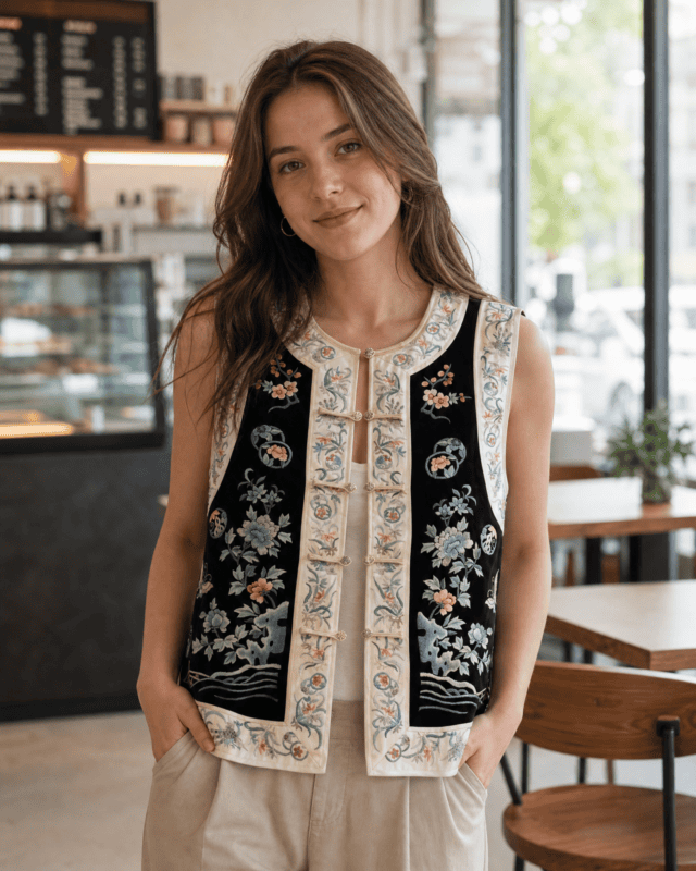 Lanqunfang Su Embroidery Vest