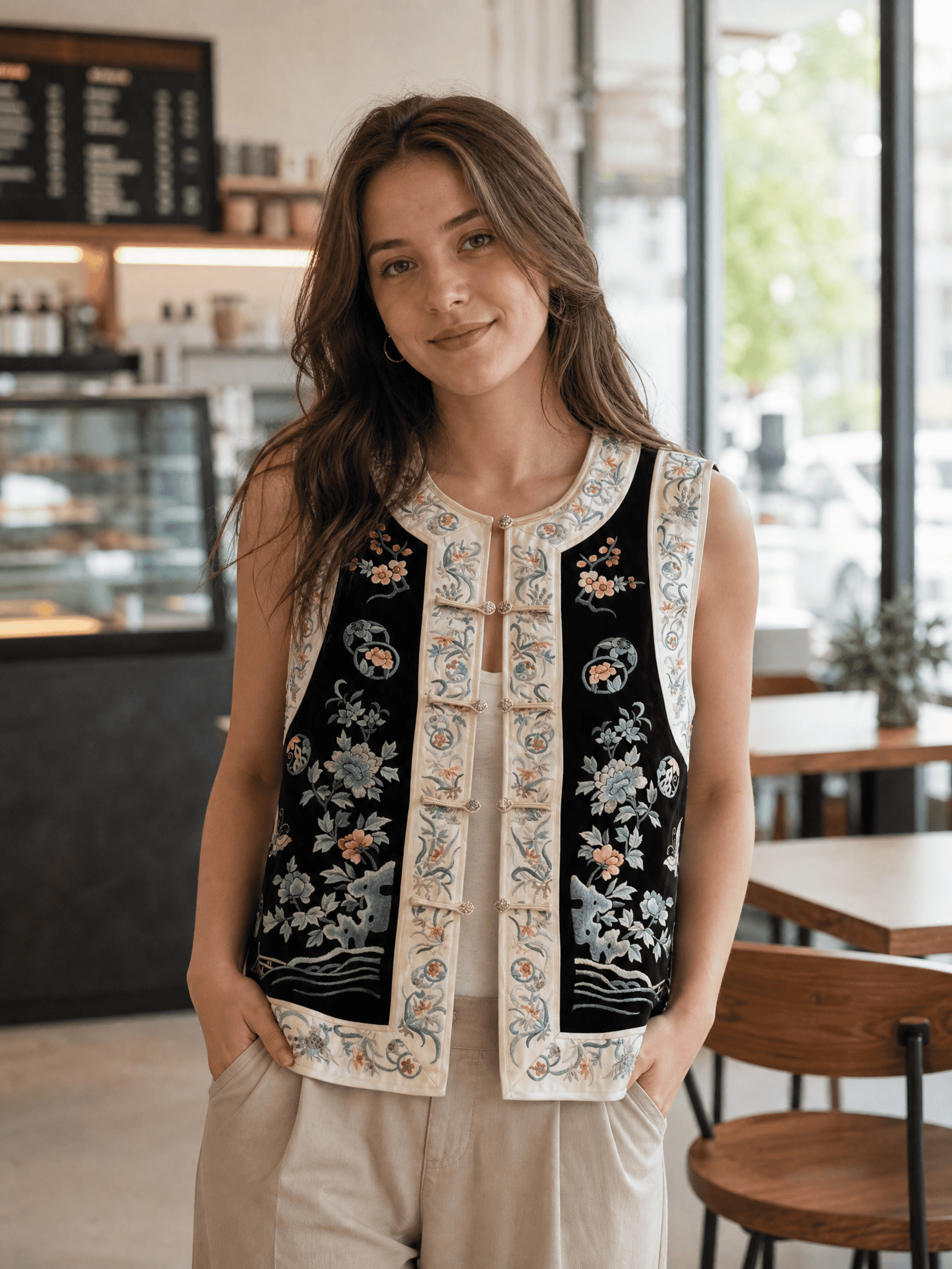 Lanqunfang Su Embroidery Vest