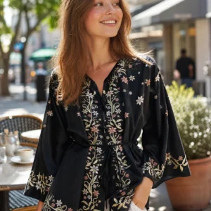 Starlit Silver-thread Su Embroidery Robe