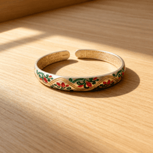 Gold-plated Cloisonné Silver Bracelet