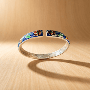 Cloisonné Silver Bracelet